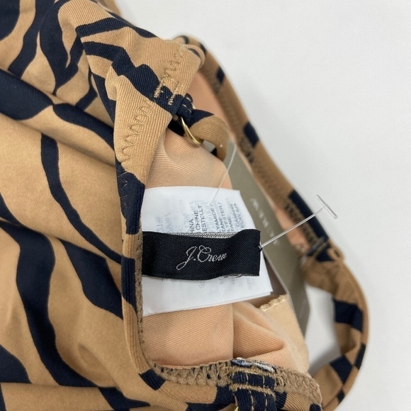 J CREW | Zebra Print Swimsuit NWT Size 0 - Picture 8 of 10